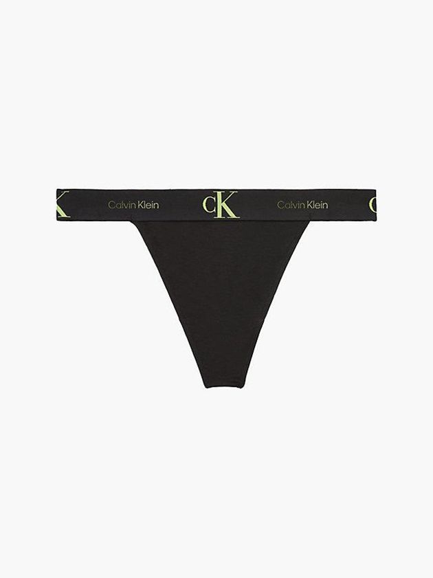 Calvin Klein USA CK One Womens Thong Black 7129065-IC